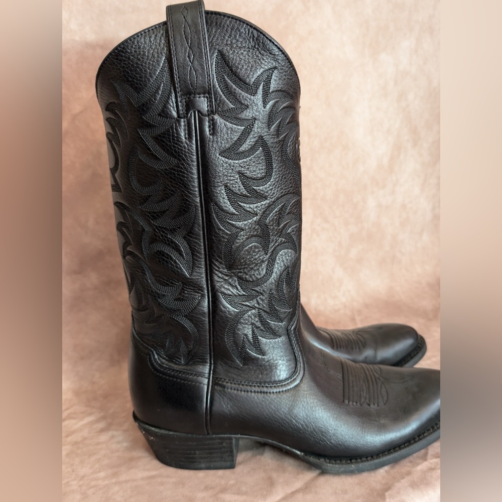 Ariat Men’s Cowboy Western Authentic Genuine Leather Black Boots
